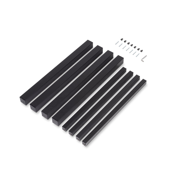 Ensemble structure de table et pieds 750x750 mm en acier Emuca noir online