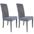 Set 2 Sedie 47x47x101 cm Giada Enjoy 23 tessuto Grigio