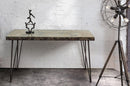 Scrivania Atlantide 130x65 in MDF effetto Cemento