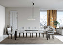  Tavolo Allungabile 200-304x90x77 cm Everyday Bianco Frassino Gambe Antracite