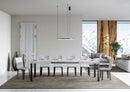  Tavolo Allungabile 140-224x80x77 cm Everyday Bianco Frassino 