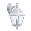 Applique Piccola in Basso da Esterno  in Alluminio Sovil Bianco e Argento