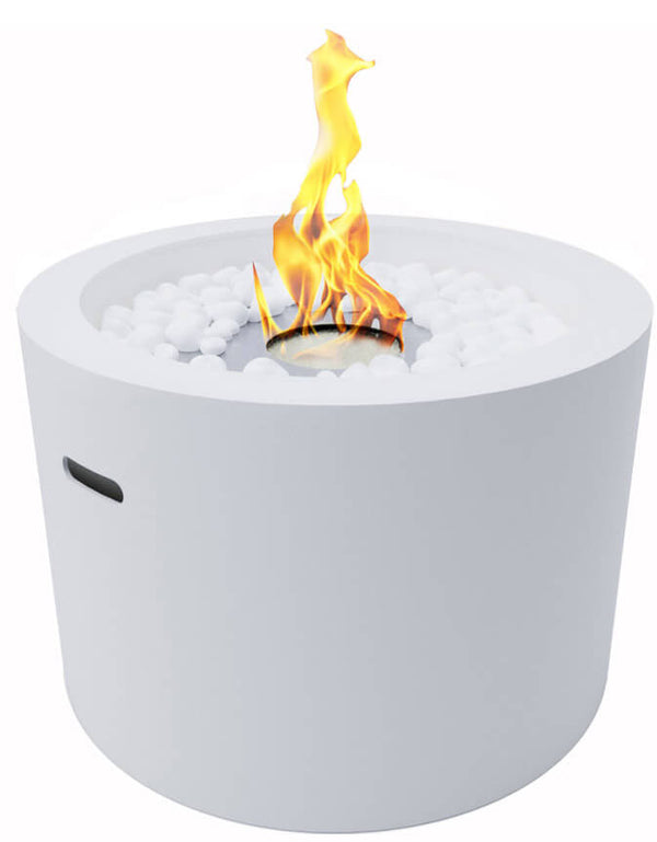 Cheminée au Bioéthanol au Sol Ø47,5 cm en Acier Blanc online