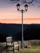 Lampada Testa Palo da Giardino Ø60 mm E27 in Alluminio Sovil Nero