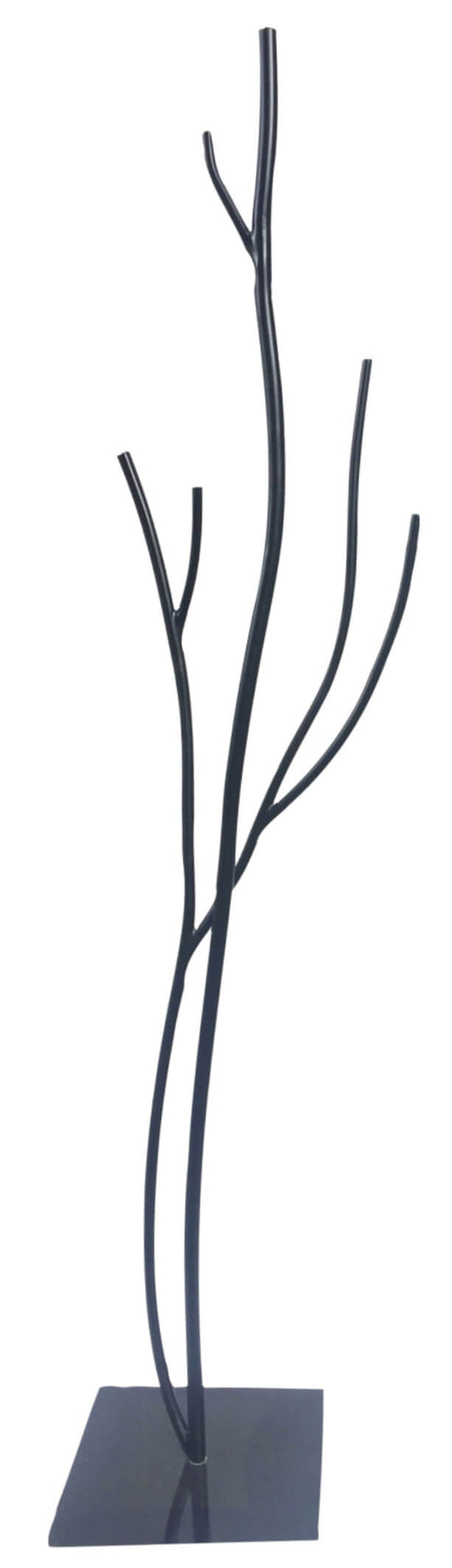 online Vasconi Châtaignier Porte-Manteau Fer Forgé Noir 33x33x178 cm