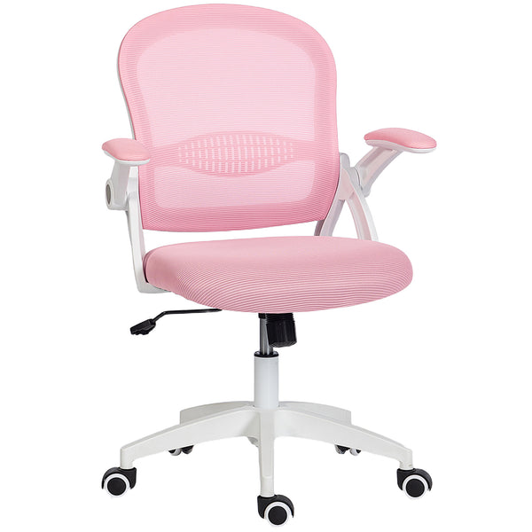 Sedia da Ufficio Ergonomica e Regolabile 65.5x61.5x88-97.5 cm con Schienale a Rete e Seduta Imbottita Rosa online