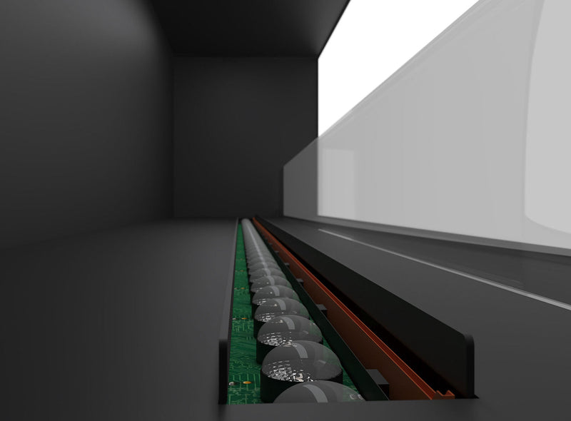 Camino a Vapore Elettrico da Incasso 180x45(64,8)x40 cm Invapo con LED RGB Nero