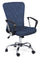 Chaise de travail de bureau en tissu maillé bleu Brisbane