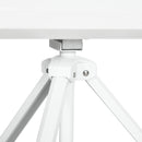 Telo per Proiettore Pieghevole da 100" con Treppiede Regolabile 235,8x8x136 cm in Plastica e Metallo Bianco 