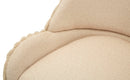 Sedia Stoccolma A crema Set 2 Pz 58x53x85 cm in Compensato e Spugna e Ferro e Poliestere Crema      