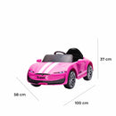 Macchina Elettrica per Bambini 12V Auto Super-C Rosa 