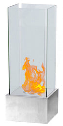 Camino a Bioetanolo da Tavolo 25x65x25 cm Megan Acciaio Inox