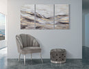 Puff Contenitore Rich Grigio Ø55x42 cm in Legno Spugna Poliestere e Acciaio Grigio