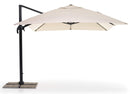 Ombrellone da Giardino Decentrato 3x3m in Alluminio e Poliestere Senso Beige
