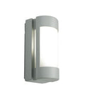 Lampada Applique Plafoniera con Aperture Laterali Colore Alluminio per Esterno Linea Umbe Sovil