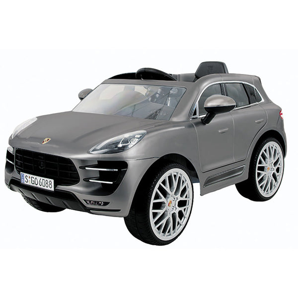 sconto Voiture SUV électrique pour enfants 12V avec permis Porsche Macan Silver
