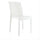 Lot de 2 chaises de jardin style rotin blanc