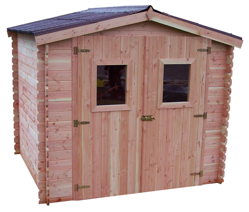 Casetta Box da Giardino 2,35x2,15 m Senza Pavimento in Legno Douglas 20mm Dalia