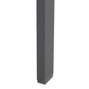 Set 4 Sedie da Giardino in Alluminio e Textilene Nero 55.5x60x86 cm 