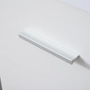 Scrivania da Ufficio ad Angolo Porta PC 114x120x74,6 cm in Legno  Bianca