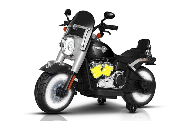 Moto Elettrica per Bambini Cruiser Acceleratore a Manubrio 12V 7Ah Nero online