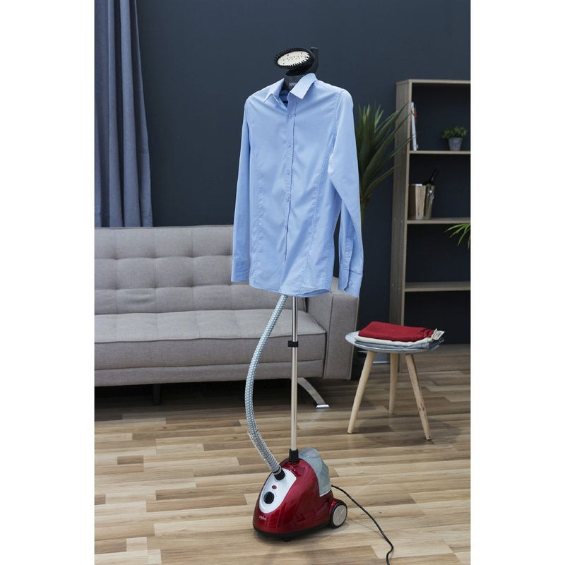 Stiratrice a Vapore Verticale 1,7L 1800W con Asta Telescopica Kooper  Rosso