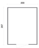 Casette Box da Giardino in Legno Porta Utensili 200x207x214 cm con Porta e Finestra Ecla Lilla