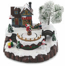 Villaggio Natalizio in Plastica con Luci e Suoni 21x18,5x16 cm Soriani