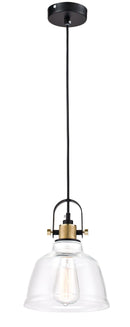 Lampada pendente Pendant in Metallo Irving Nero