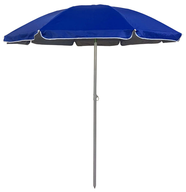 Parasol de Jardin Ø2m en Aluminium et Tissu Oxford Bleu sconto