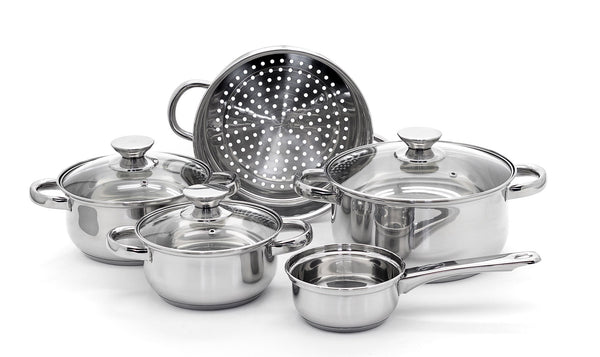 acquista Batterie de cuisine 8 pièces en acier inoxydable antiadhésif Collection Fascinosa à induction