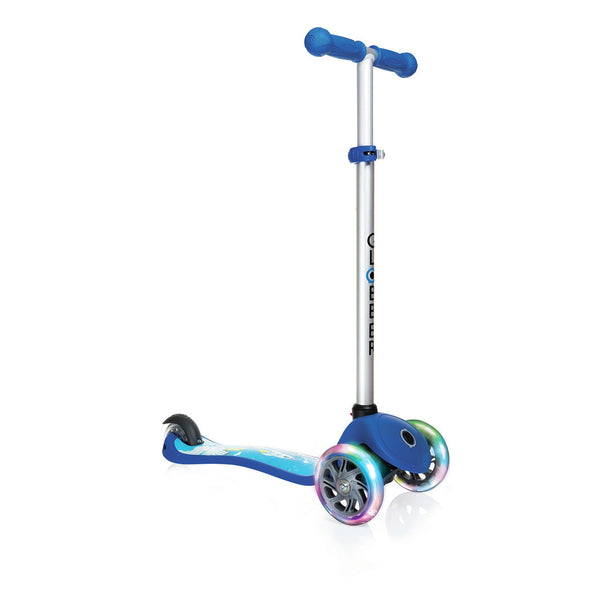 Trottinette à 3 Roues LED 3 Hauteurs Max 50Kg Globber FIRST Fantasy Lights Up Blue Universe prezzo