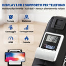 Vogatore Domestico 16 Livelli Resistenza Magnetica Binario Alluminio Bluetooth Compatibile APP Nero      