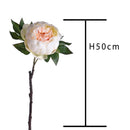 Set 8 Peonia Artificiale Altezza 48 cm Giallo