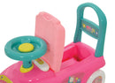 Macchina Cavalcabile per Bambini Volante Direzionabile Vano Contenitore e Telefono Barbie Rosa e Verde Acqua