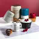 Barattolo Zucchero 700 ml in Vetro e Metallo VdE Tivoli 1996 Azzurro