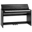 Pianoforte Elettrico 88 Tasti Pesati con Meccanica a Martelletto 3 Pedali 680 Timbri e 80 Demo Nero      