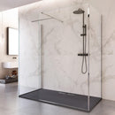 Box Doccia Parete Walk-In 3 Lati in Cristallo Trasparente 8 mm H195 Bonussi Three Varie Misure
