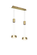 Faretto da Interno a led in Alluminio Ottone Satinato