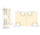 Sistema Flow in Formato Kit per Armadio H2 Ante Scorrevoli in Legno Emuca