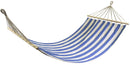 Amaca da Giardino 2x1m in Tessuto a Righe Blu e Bianco