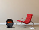 Stufa Elettrica da Pavimento Effetto Fiamma 1500W CheminArte Pop Fire Nera