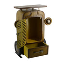 Mobiletto 1 Anta 1 Cassetto in Metallo Trattore Giallo