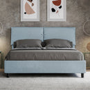 Letto Matrimoniale Mados Azzurro Varie Misure
