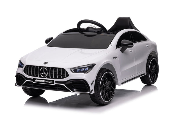 Macchina Elettrica per Bambini 12V con Licenza Mercedes CLA45 AMG Bianca prezzo