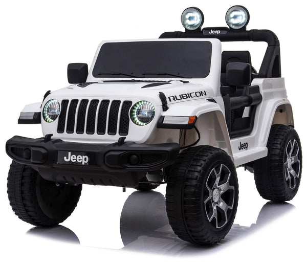 Voiture Electrique Enfant 12V 2 Places Jeep Wrangler Rubicon Blanc online