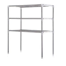 Scaffale Salvaspazio per Microonde 60x25x65 cm 3 Ripiani Rack per Cucina