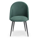 Set 2 sedie Imbottite 51x58x87 cm In Tessuto Tiffany  Lola Petrolio