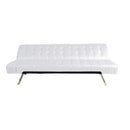 Divano Letto Prontoletto Click Clack Rivestimento in Similpelle Beige Darrel