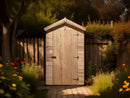 Casetta Box da Giardino 1,4x1,4 m con Pavimento e WC a Secco in Legno Picea Massello 16mm Eden